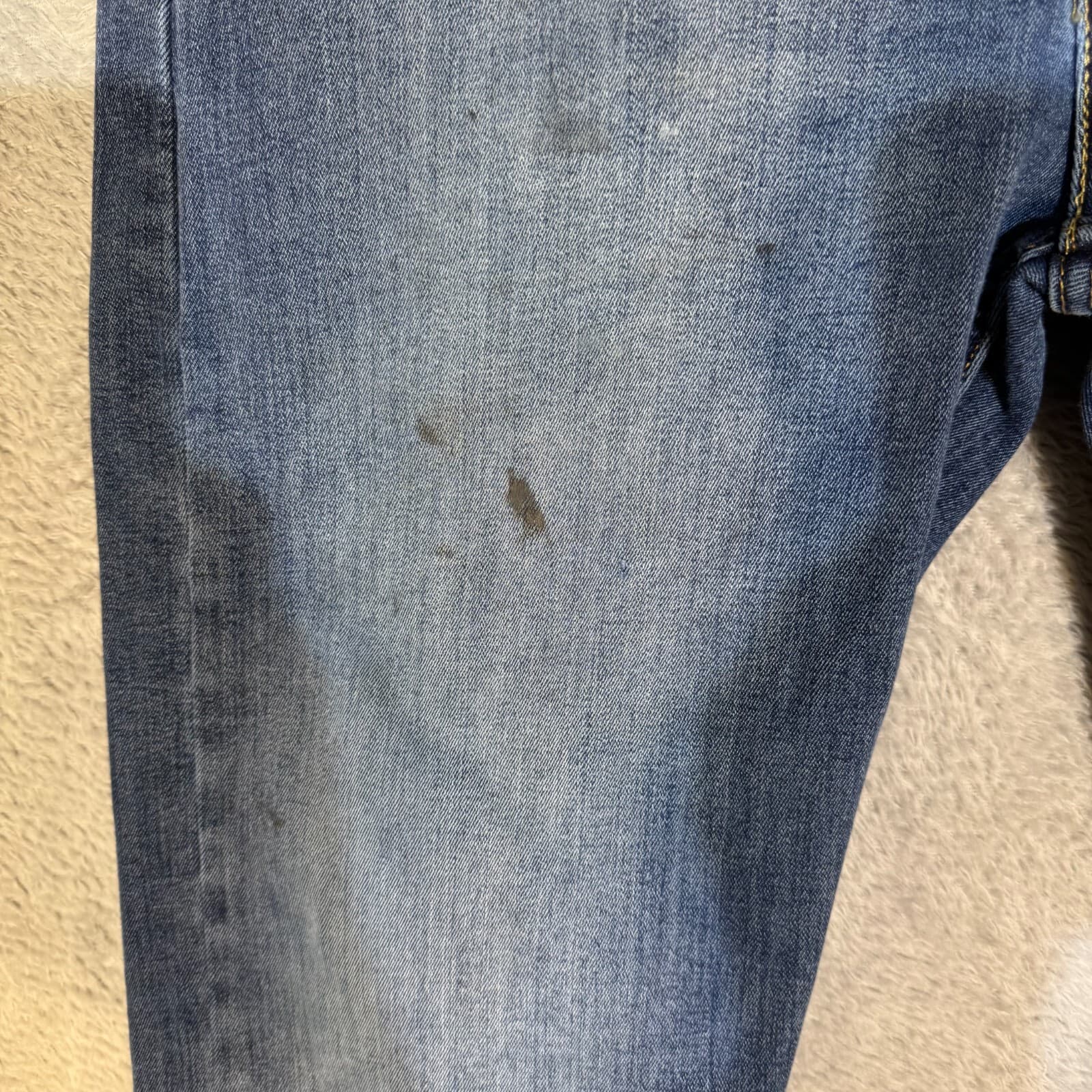 Levi’s 502 Men’s Jeans 32x32 Blue Denim Stretch Mid-Rise Straight Leg - Thumbnail 4