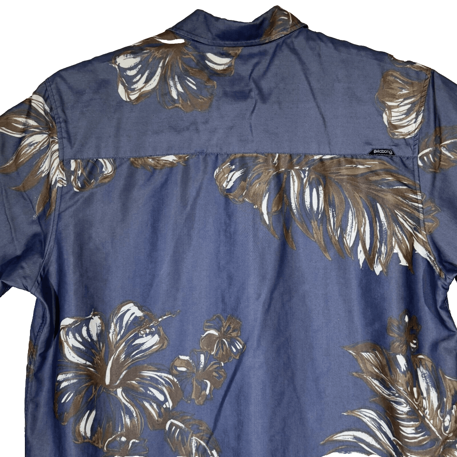 Billabong Men’s Shirt Medium Gray Floral Button-Up Short Sleeve Casual - Thumbnail 11