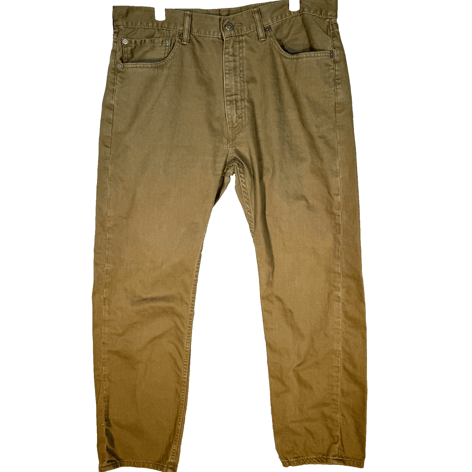 Levi's 505 Men's Jeans 36x30 Brown Regular Fit Straight Leg Zip Fly - Image 1