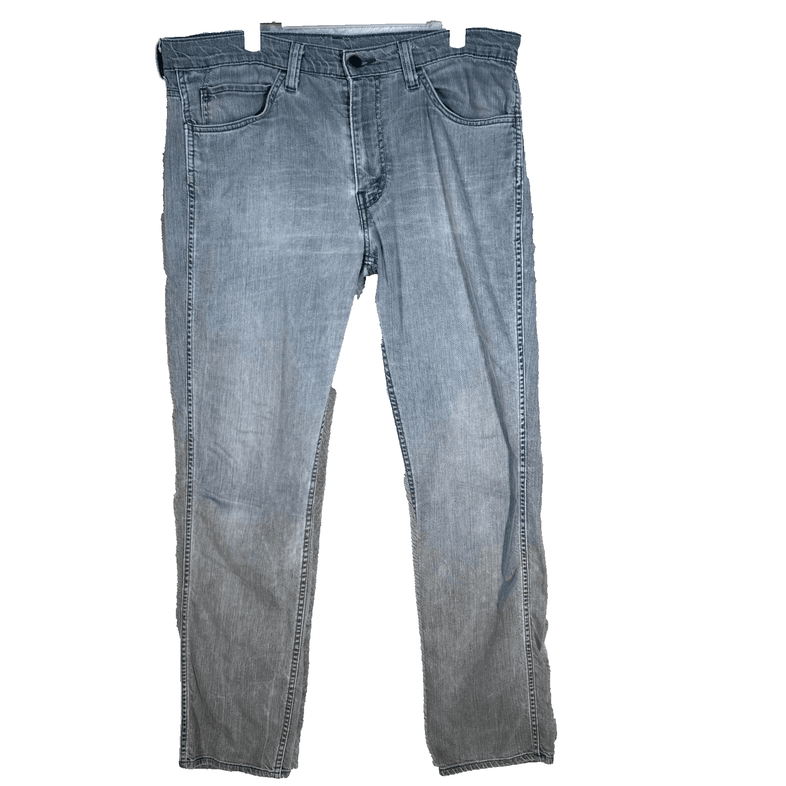 Levi's 511 Men's Jeans 36x34 Gray Denim Stretch Slim Fit Mid-Rise Straight - Image 1