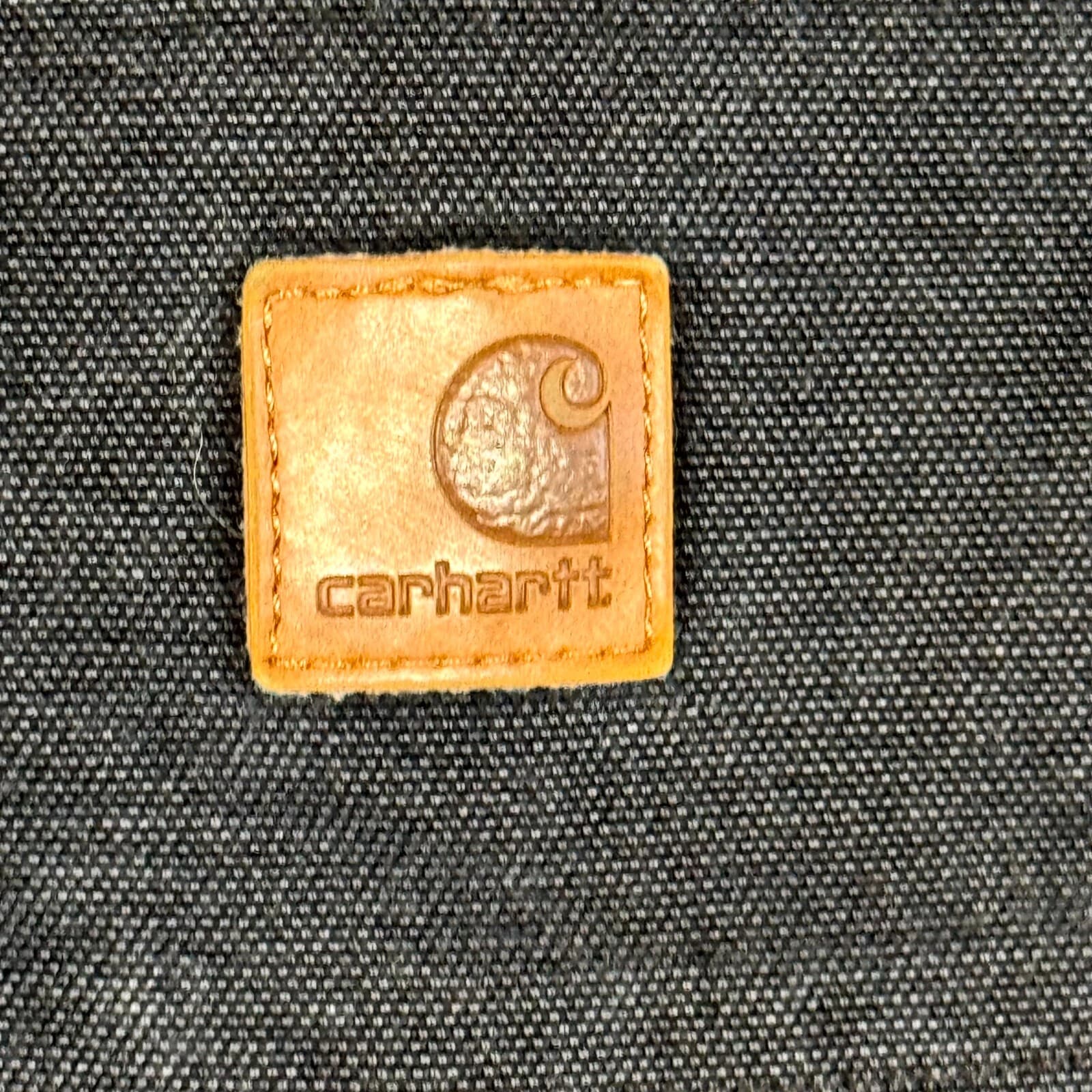 Carhartt Men’s Carpenter Jeans 42x32 Black Denim Frayed Hem Straight Leg - Thumbnail 11