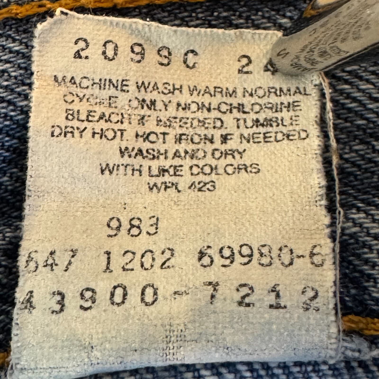 Levi’s 547 Men’s Jeans 34x32 Bootcut Mid Rise Classic Blue Denim - Thumbnail 15