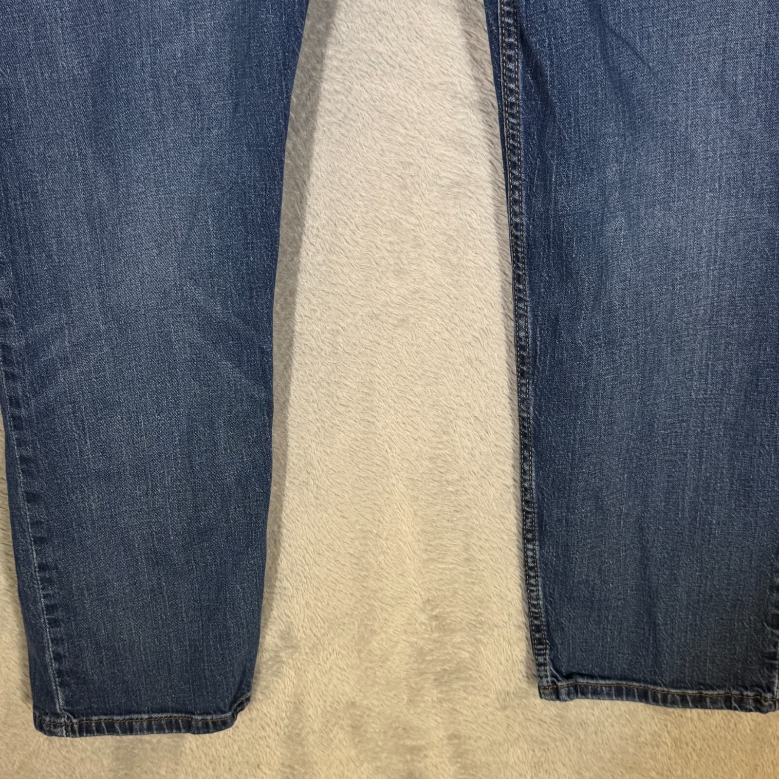 Levi’s 502 Men’s Jeans 38x30 Blue Denim Stretch Mid-Rise Straight Leg - Thumbnail 5