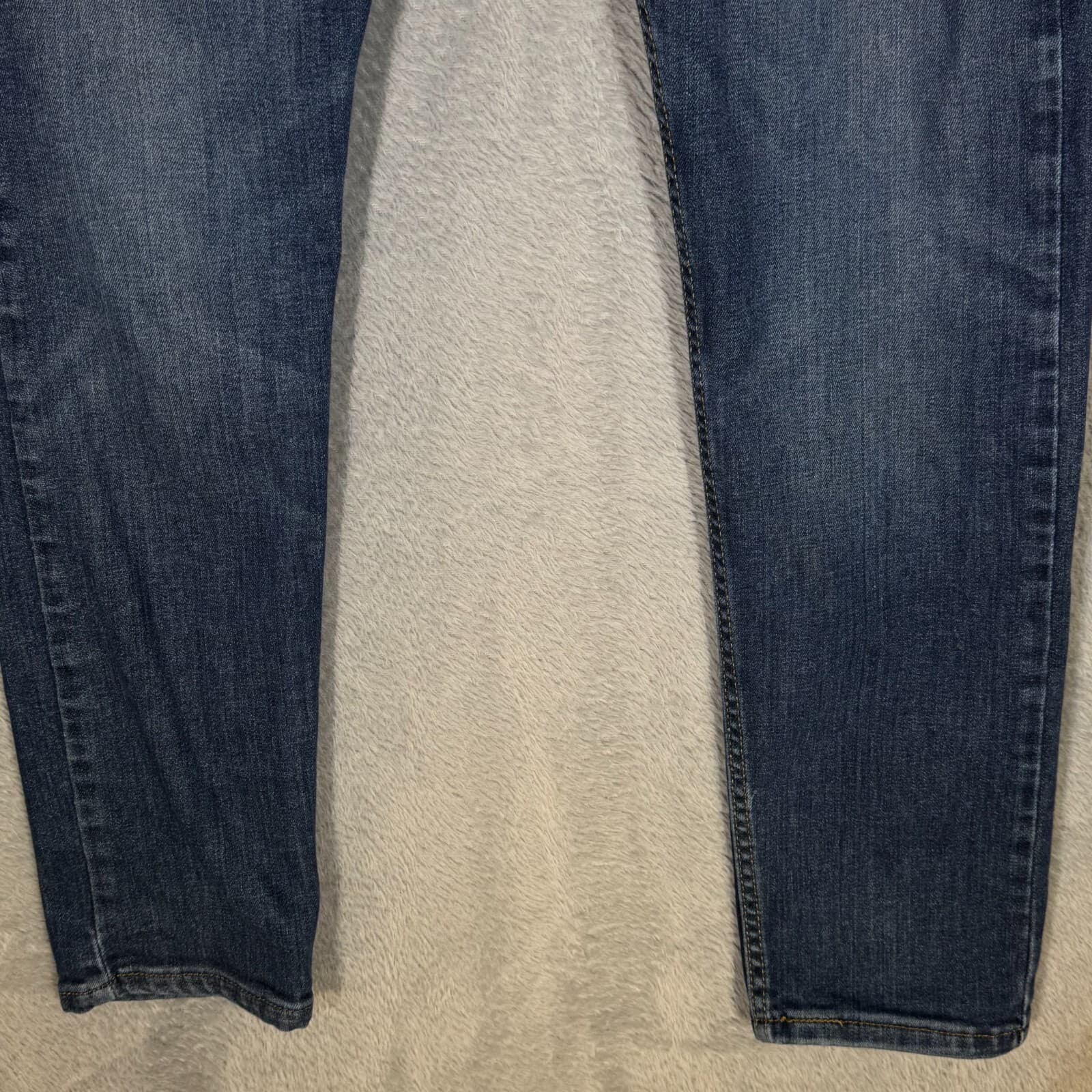 Levi’s 502 Men’s Jeans 30x28 Blue Denim Stretch Mid-Rise Straight Leg - Thumbnail 5