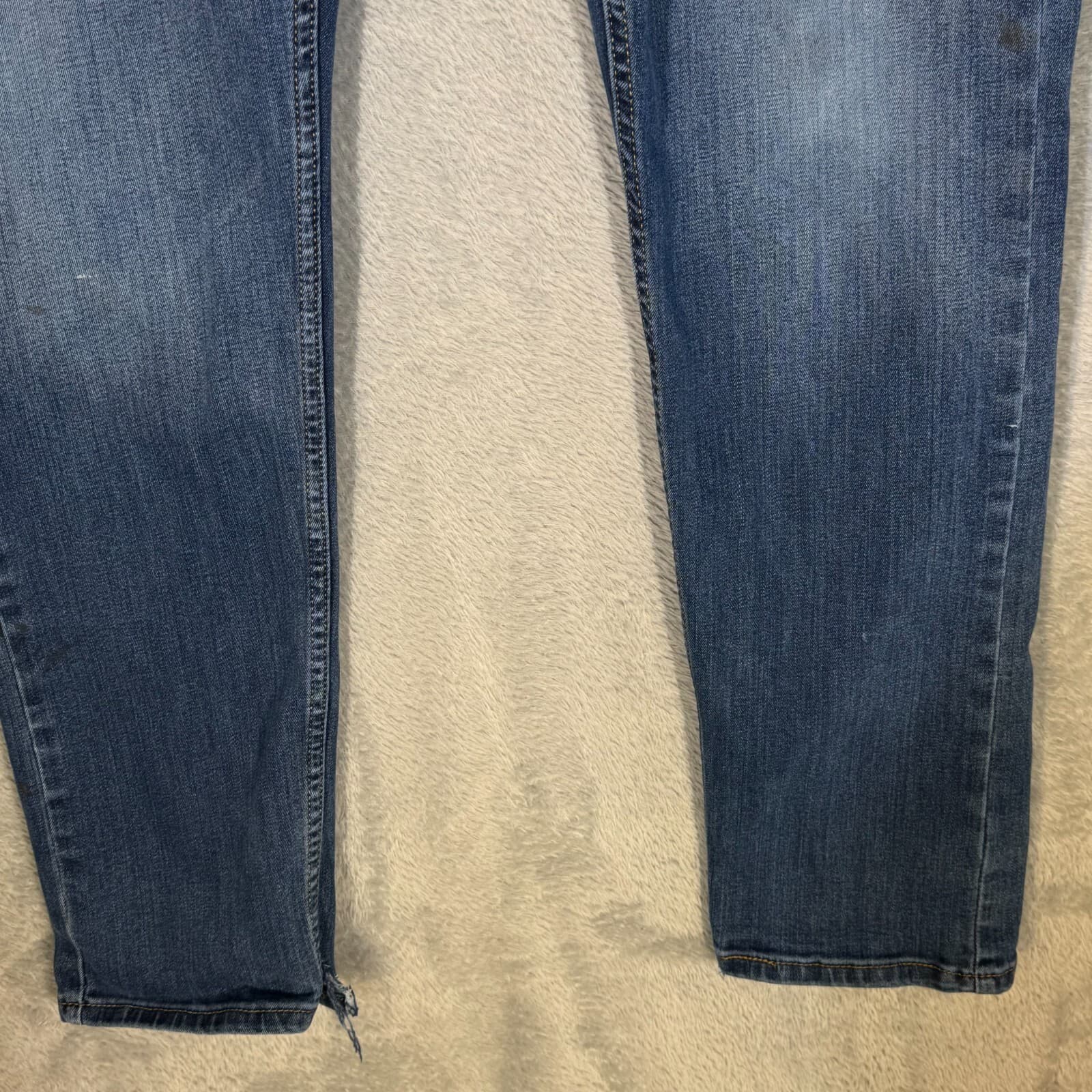 Levi’s 502 Men’s Jeans 32x32 Blue Denim Stretch Mid-Rise Straight Leg - Thumbnail 5