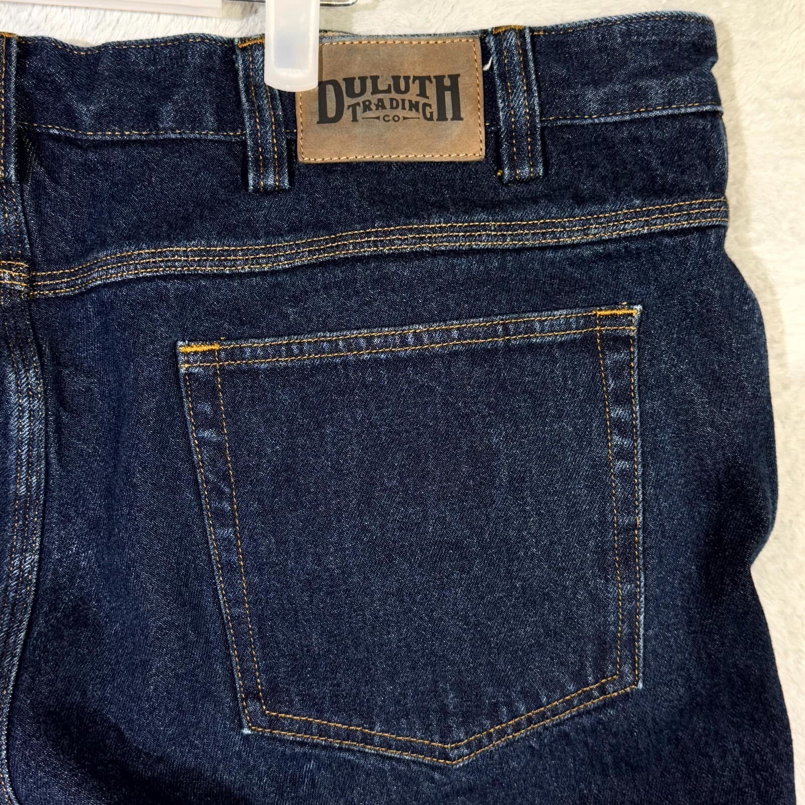 Duluth Trading Men’s Crop Jeans 44×28 Blue Denim 100% Cotton Straight Leg Excell - Thumbnail 7