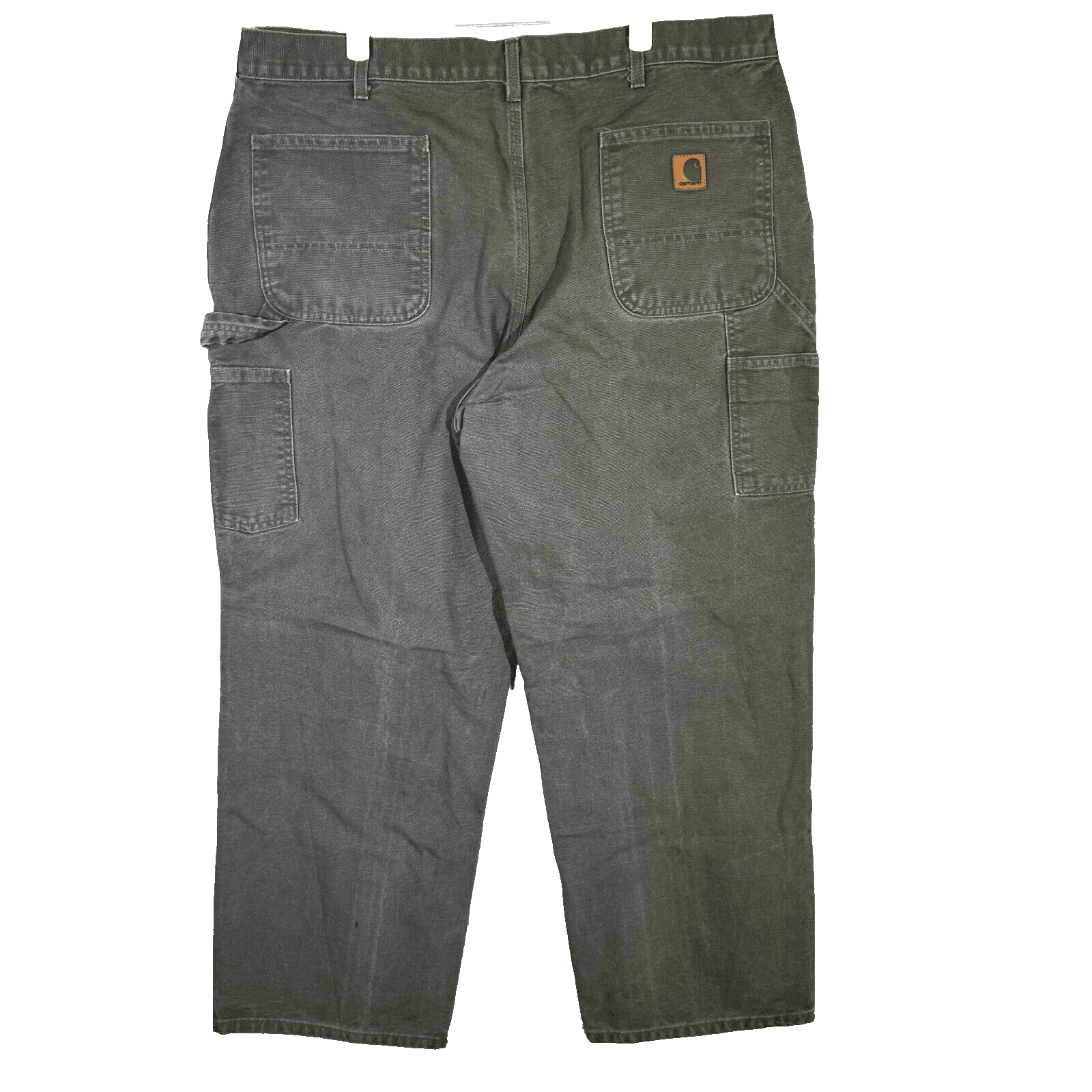 Carhartt Men’s Carpenter Jeans 40x29 Green Denim High-Rise Straight Leg Work - Thumbnail 2