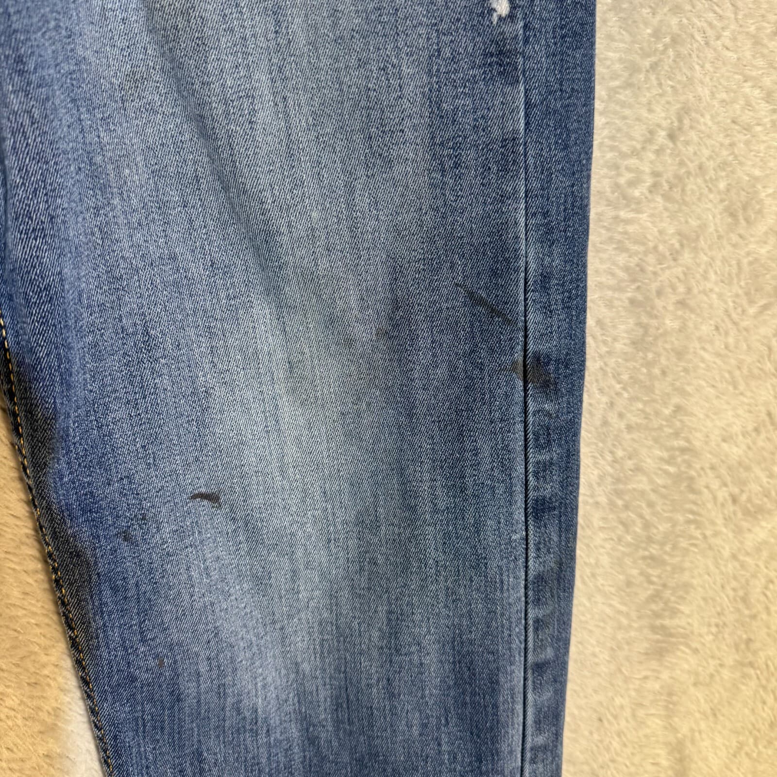 Levi’s 502 Men’s Jeans 32x32 Blue Denim Stretch Mid-Rise Straight Leg - Thumbnail 6