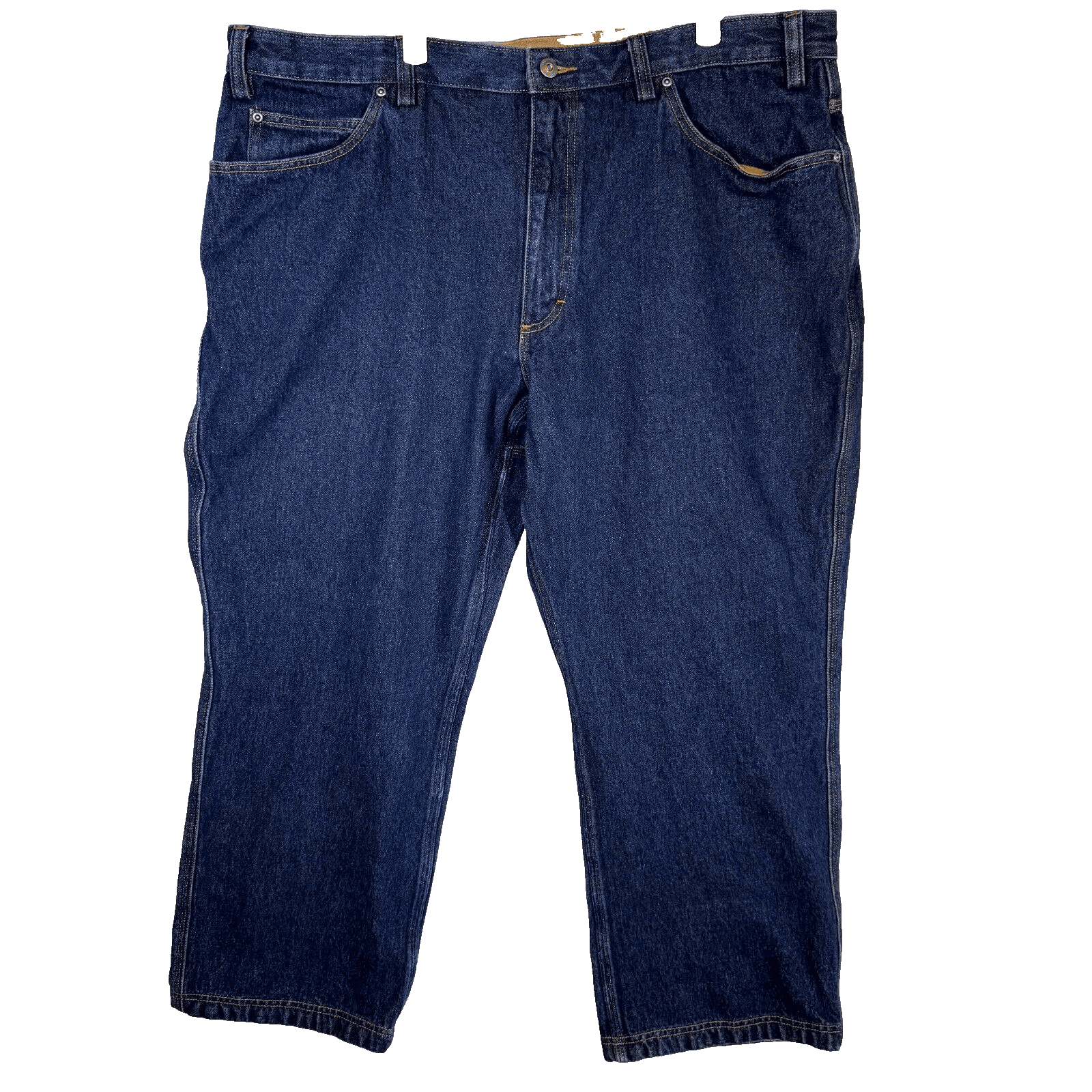 Duluth Trading Men’s Crop Jeans 44×28 Blue Denim 100% Cotton Straight Leg Excell - Image 1