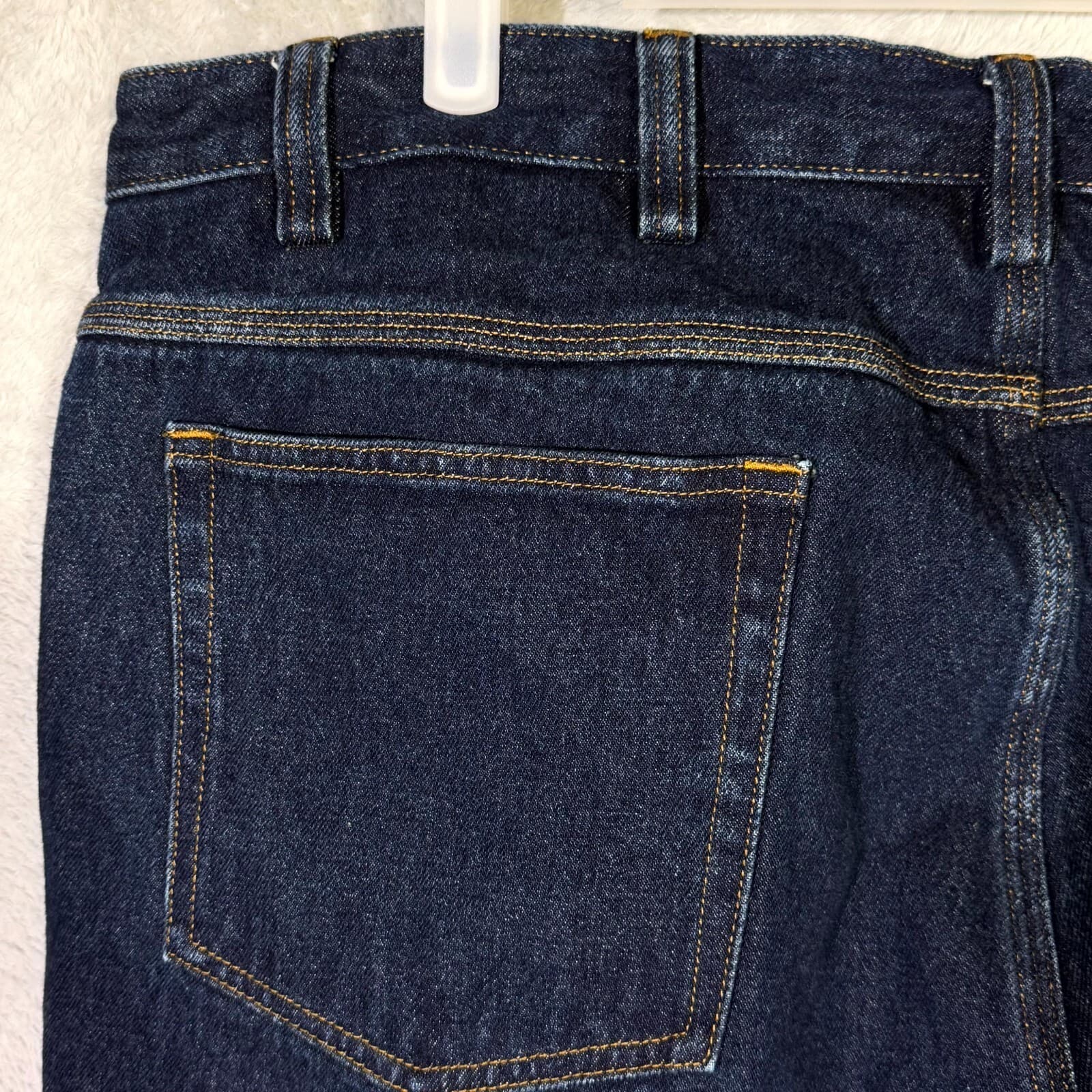 Duluth Trading Men’s Crop Jeans 44×28 Blue Denim 100% Cotton Straight Leg Excell - Thumbnail 6