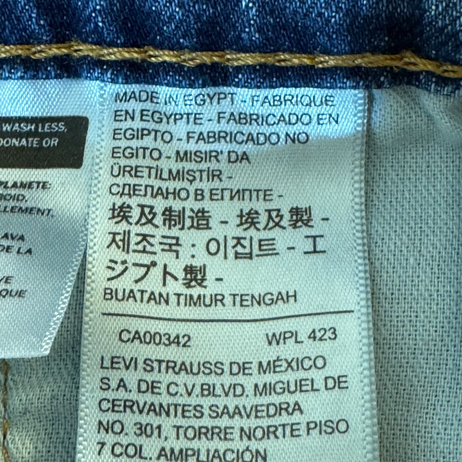 Levi’s 502 Men’s Jeans 38x30 Blue Denim Stretch Mid-Rise Straight Leg - Thumbnail 12