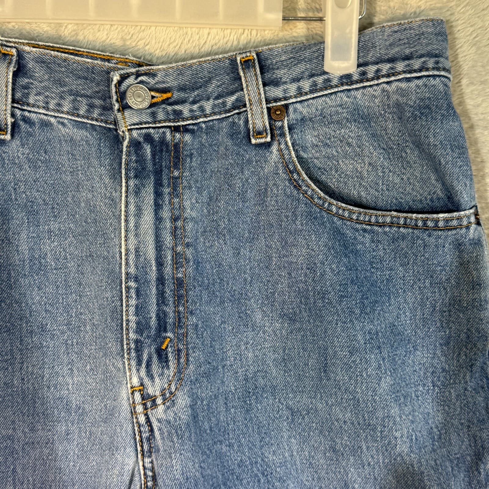 Levi’s 547 Men’s Jeans 34x32 Bootcut Mid Rise Classic Blue Denim - Thumbnail 5