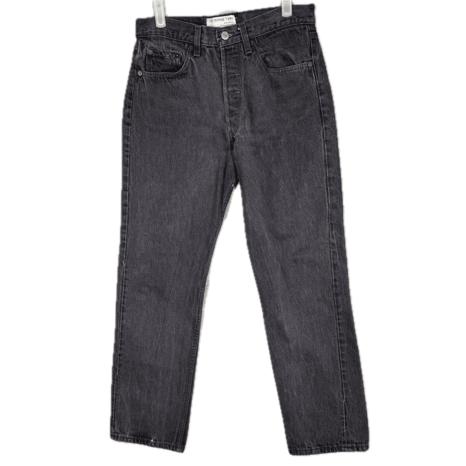 Levi’s 501 Men’s Jeans 31x30 Black Denim Button Fly Straight Leg - Image 1