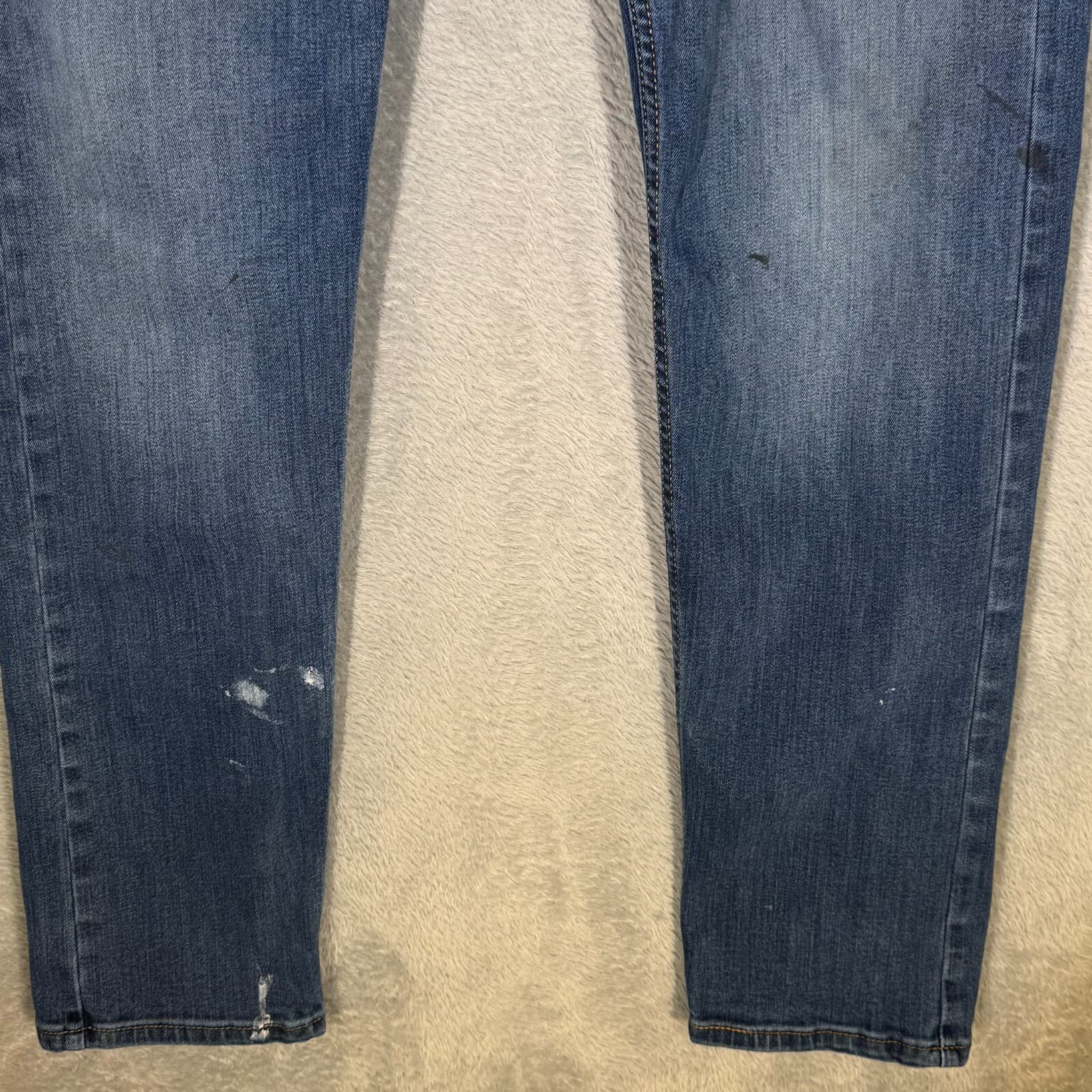 Levi’s 502 Men’s Jeans 32x32 Blue Denim Stretch Mid-Rise Straight Leg - Thumbnail 3