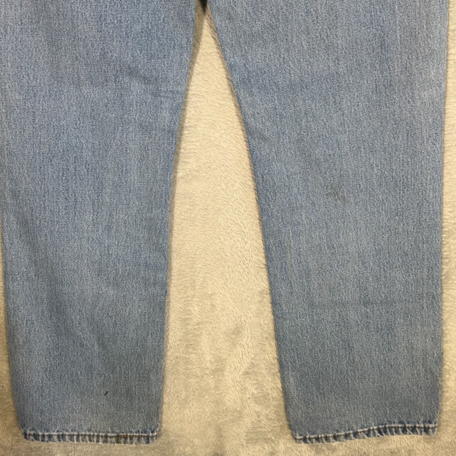 Levi’s 516 Men’s Jeans 34x32 Blue Denim Light Wash Slim Straight Leg - Thumbnail 8