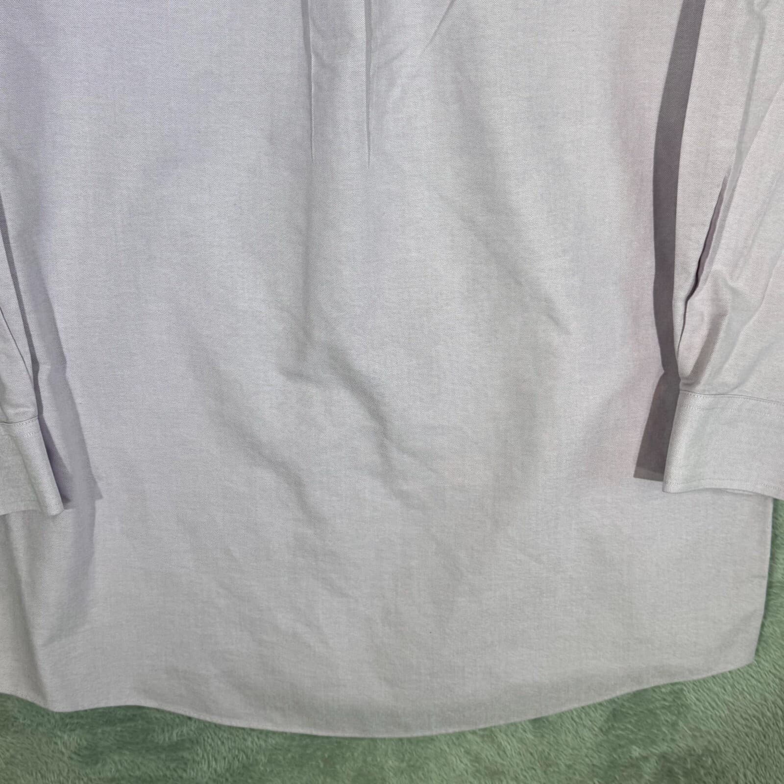 Gold Label Men’s Dress Shirt 16×34 Light Purple 100% Cotton Long Sleeve Formal - Thumbnail 12