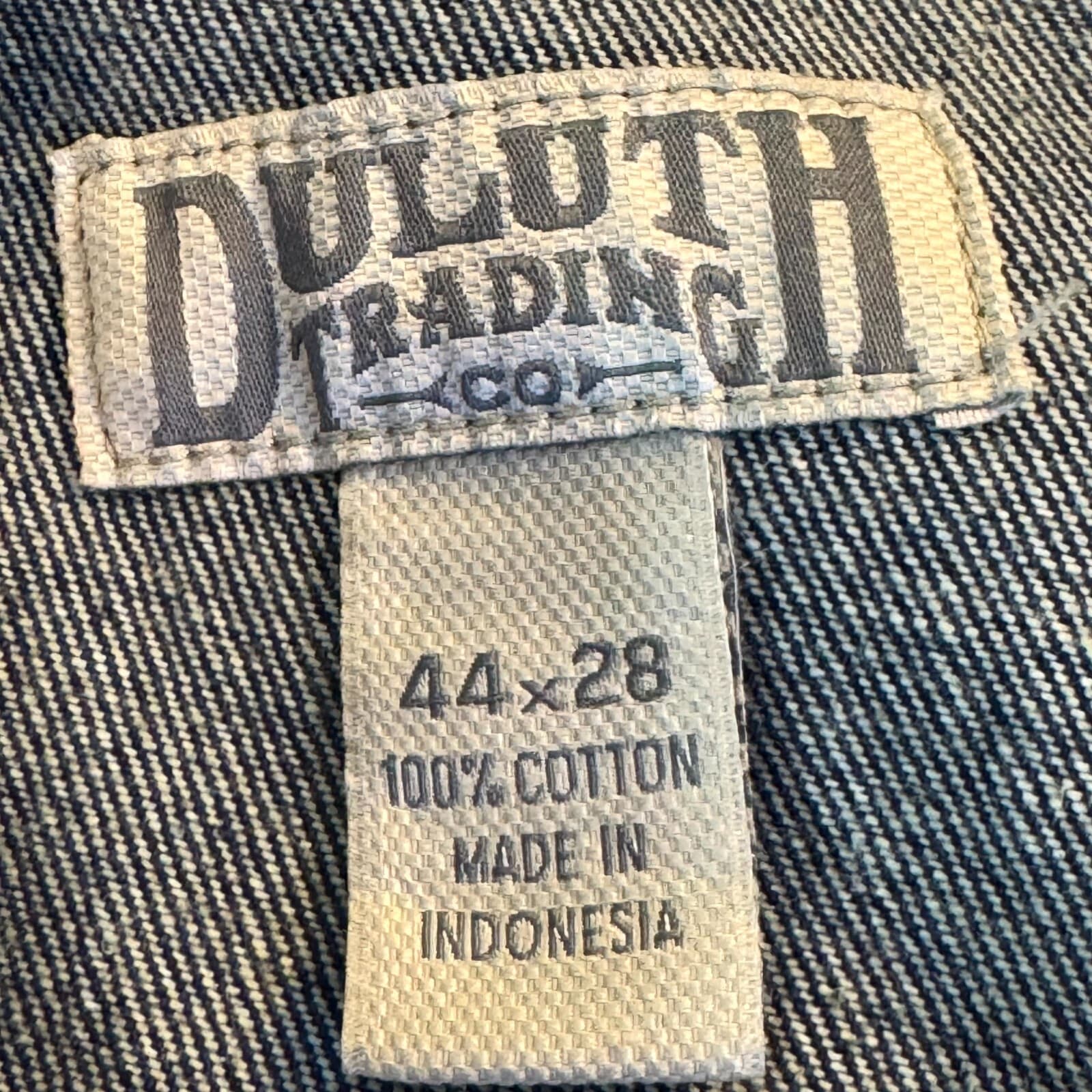 Duluth Trading Men’s Crop Jeans 44×28 Blue Denim 100% Cotton Straight Leg Excell - Thumbnail 11