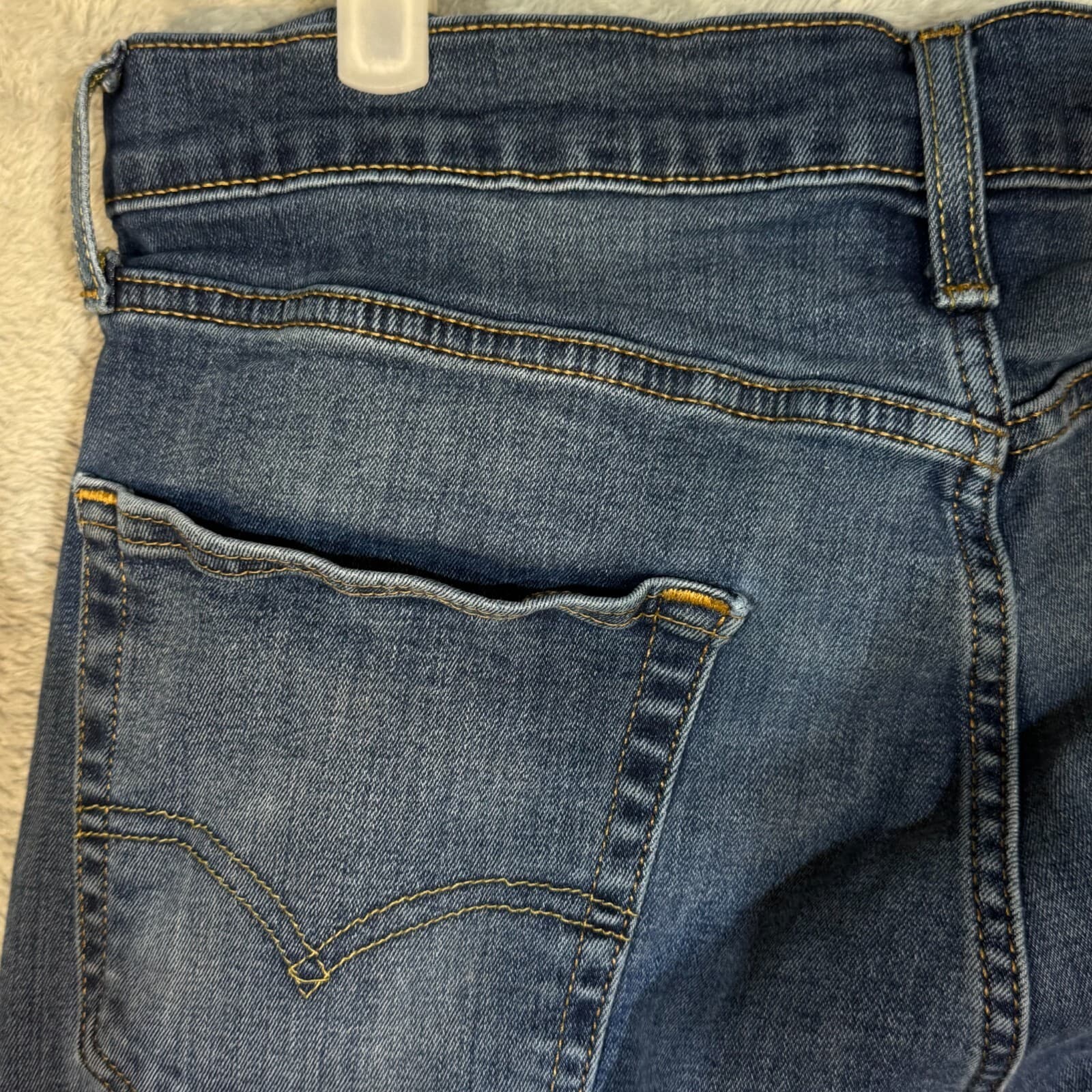 Levi’s 502 Men’s Jeans 32x32 Blue Denim Stretch Mid-Rise Straight Leg - Thumbnail 10