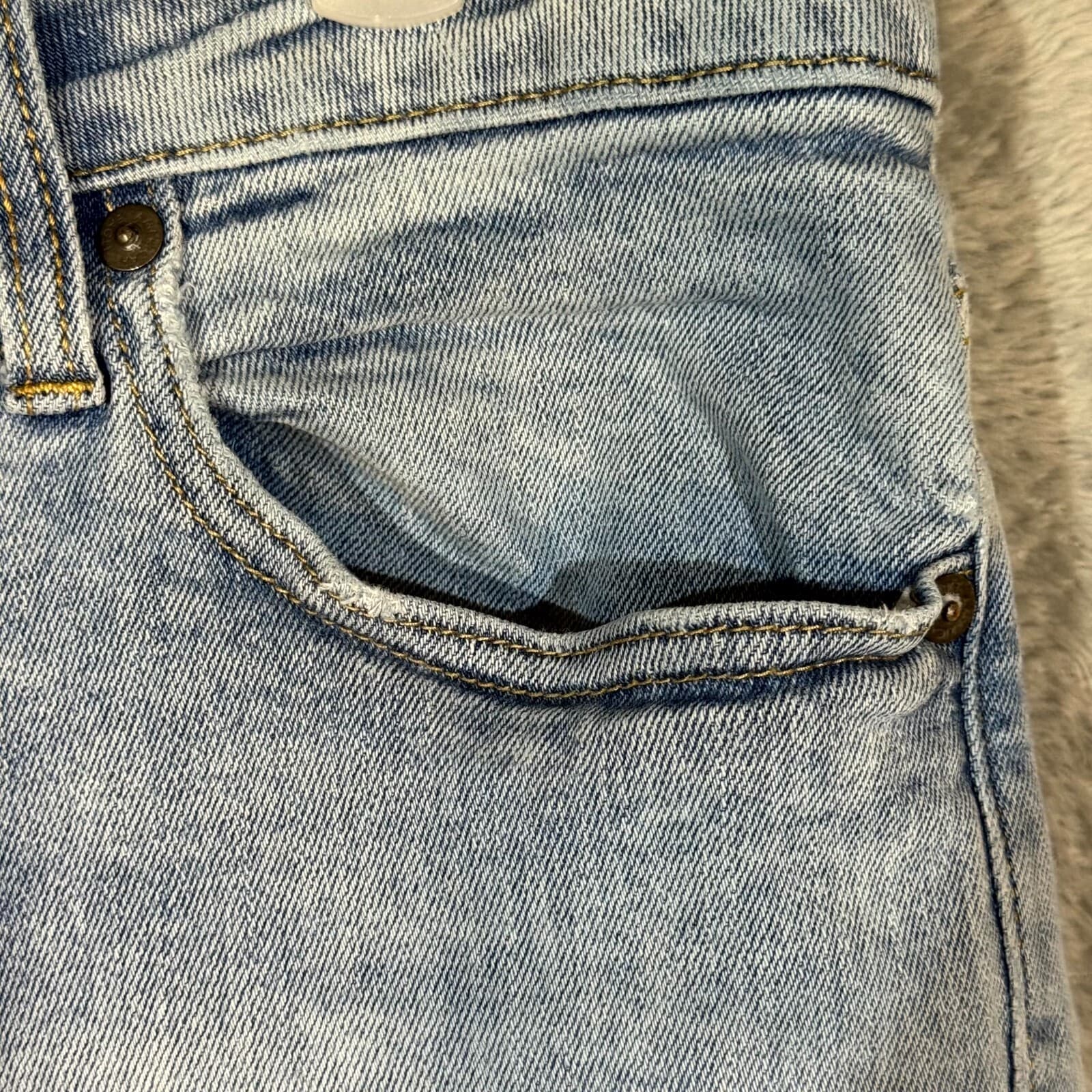 American Eagle Men’s Jeans 32×32 Blue Denim Stretch Skinny Leg Excellent - Thumbnail 4