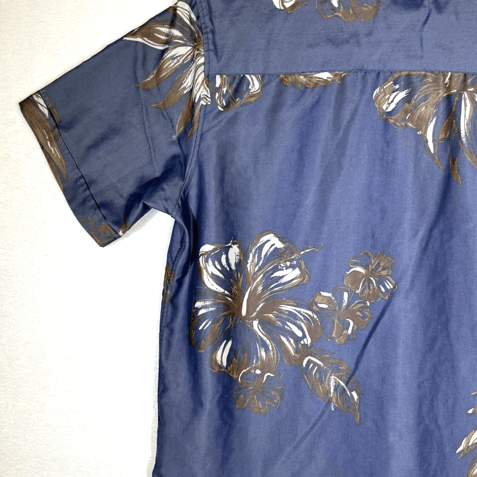 Billabong Men’s Shirt Medium Gray Floral Button-Up Short Sleeve Casual - Thumbnail 9