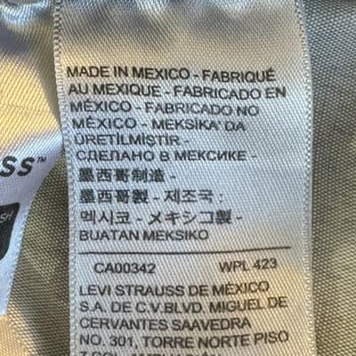 Levis 559 Jeans Mens 38x30 Blue Straight Leg Denim Stretch Mid Rise 98 Cotton - Thumbnail 4