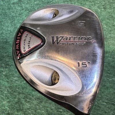 Warrior Extreme Weighting 3 Wood 15° Mens RH Long Drive Black Graphite Golf Club - Image 1