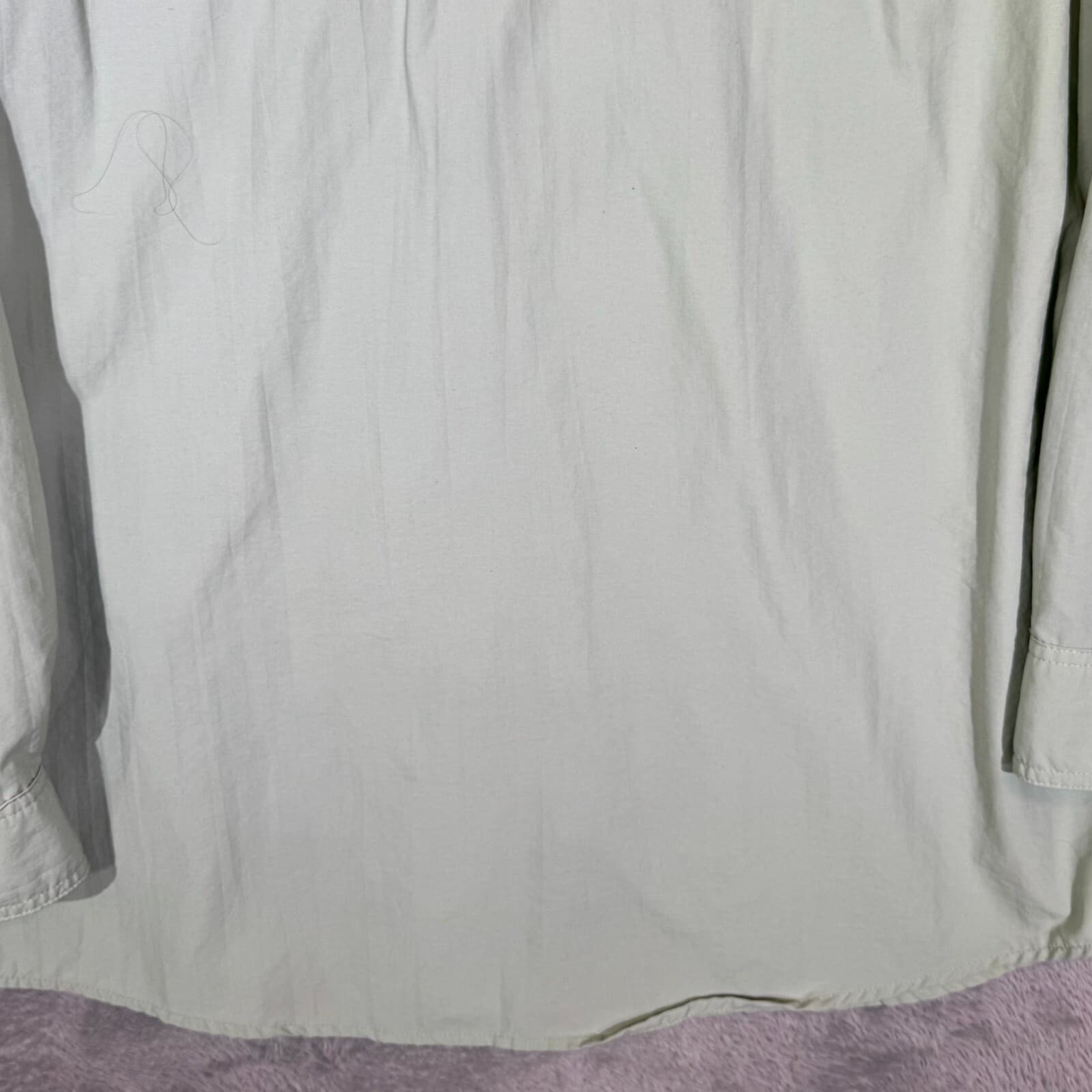 L.L.Bean Men’s Shirt XL Green Nylon Mesh Lined Long Sleeve Button-Down - Thumbnail 11