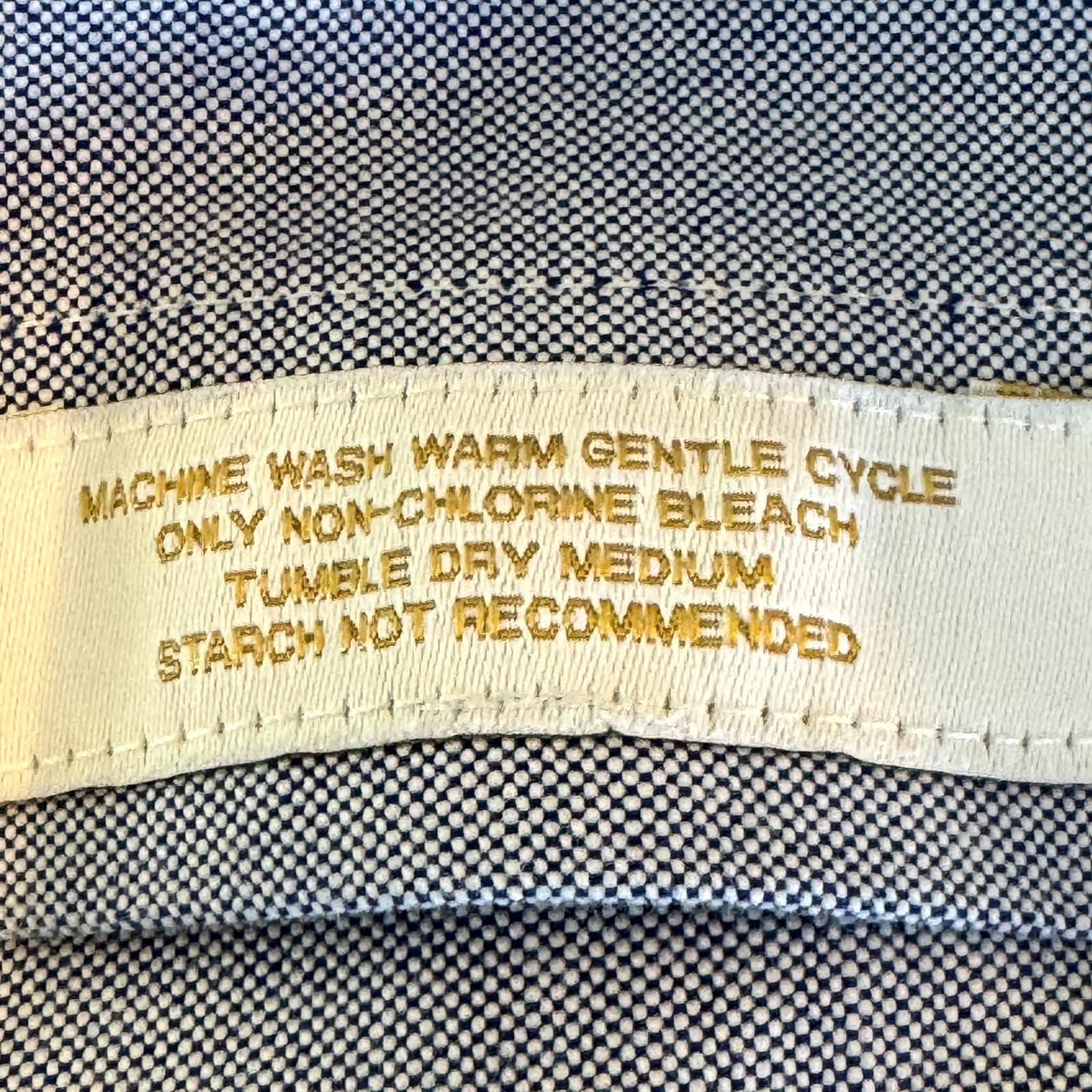 Gold Label Men’s Dress Shirt 17.5×35 Purple Cotton Long Sleeve Formal - Thumbnail 13