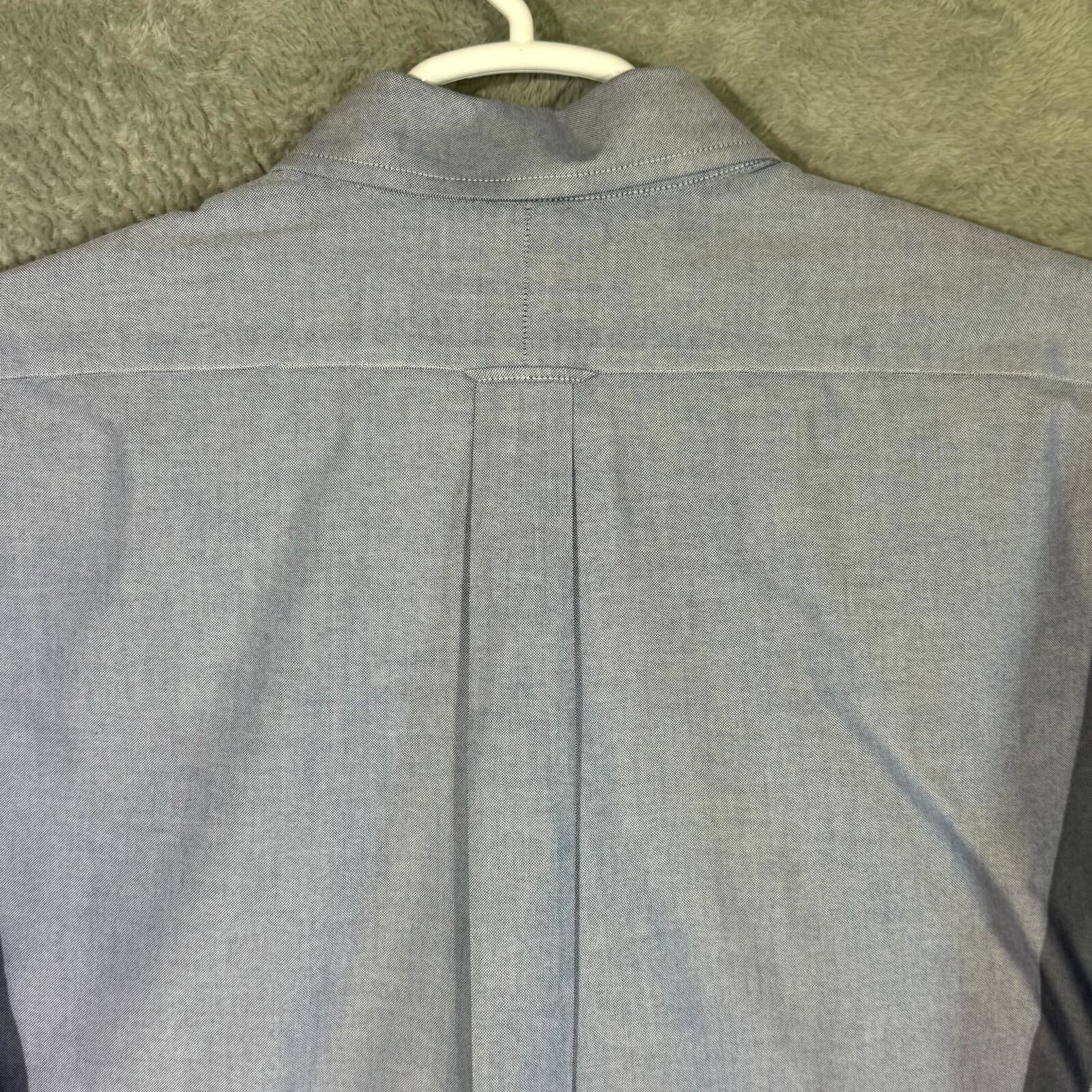 Gold Label Men’s Dress Shirt 17.5×35 Purple Cotton Long Sleeve Formal - Thumbnail 10