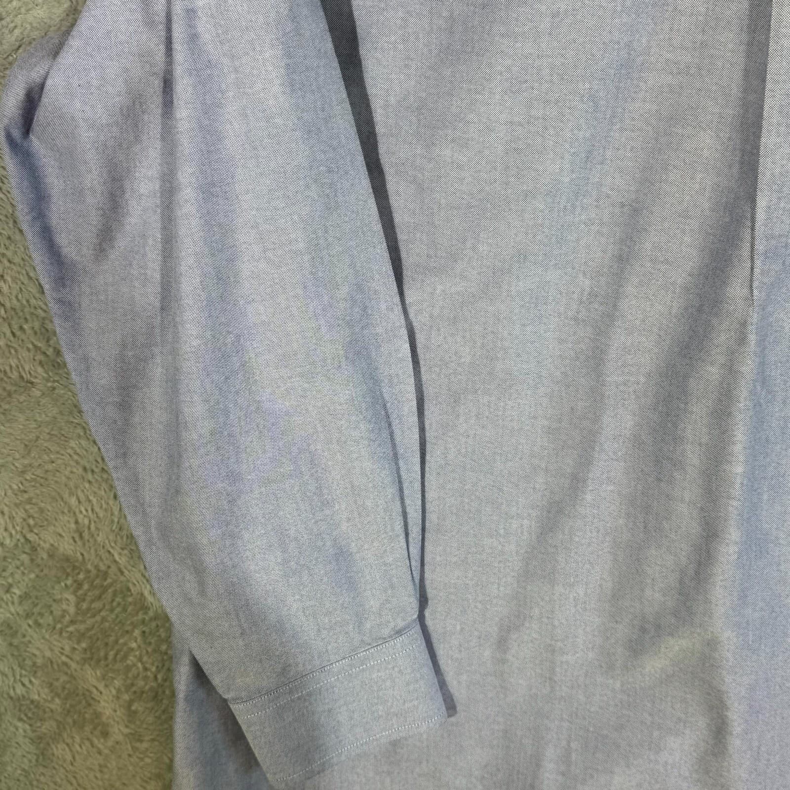 Gold Label Men’s Dress Shirt 17.5×35 Purple Cotton Long Sleeve Formal - Thumbnail 9