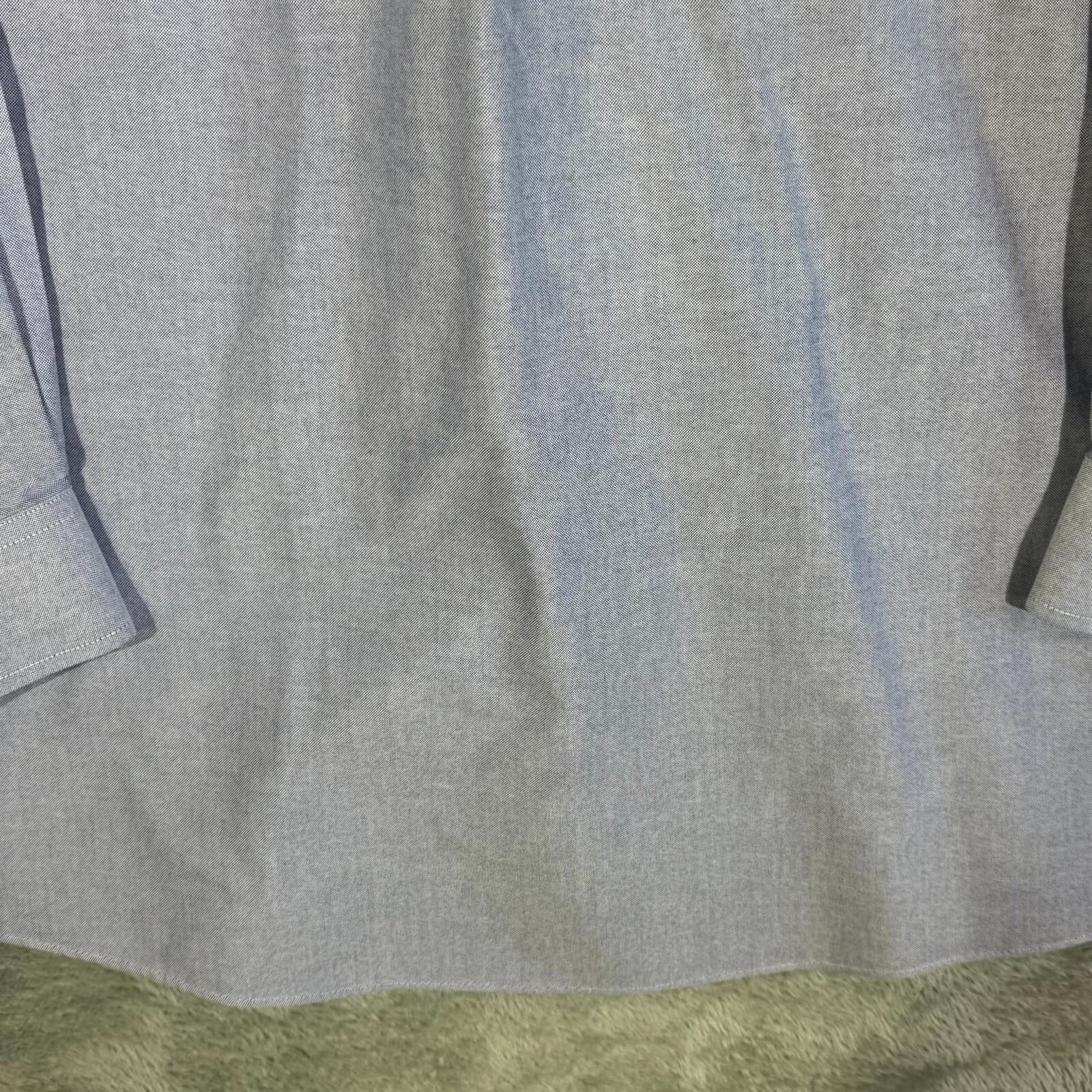 Gold Label Men’s Dress Shirt 17.5×35 Purple Cotton Long Sleeve Formal - Thumbnail 12