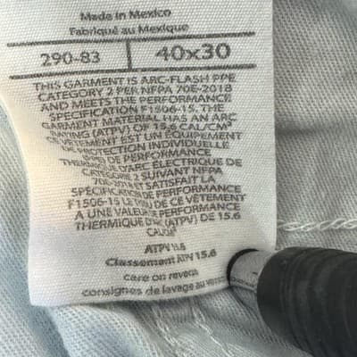 Carhartt FR Jeans Mens 40x30 Blue Flame Resistant Denim Work Carpenter Pants - Thumbnail 7