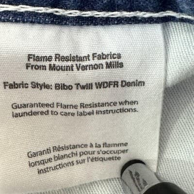 Carhartt FR Jeans Mens 40x30 Blue Flame Resistant Denim Work Carpenter Pants - Thumbnail 8