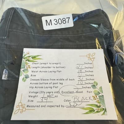 Levis Cargo Shorts Mens 34 Black 100% Cotton Multi Pocket Utility Casual - Thumbnail 8