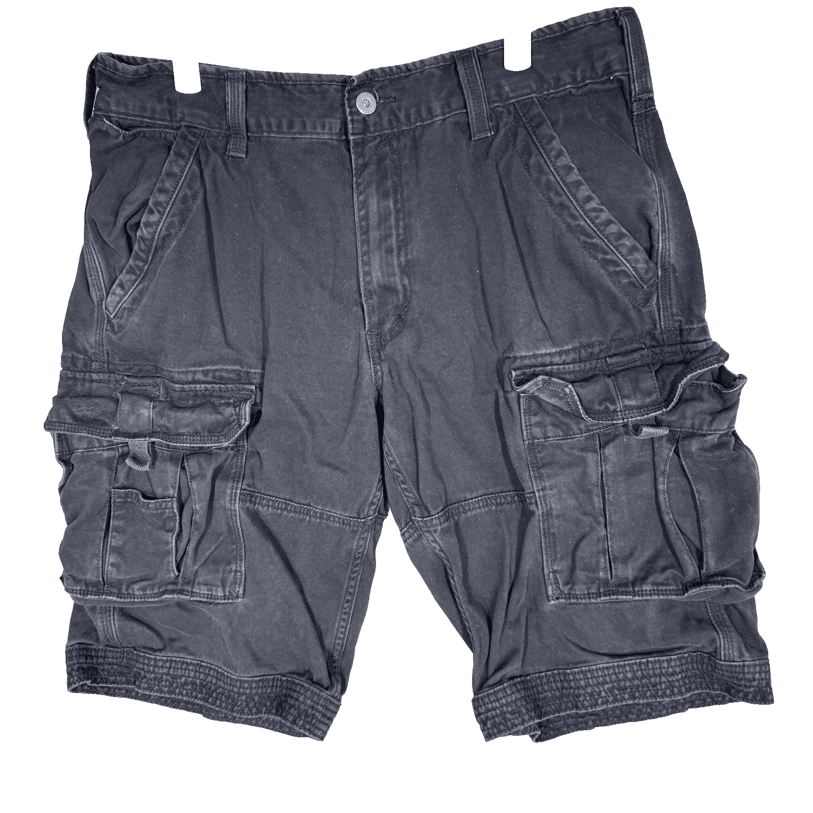 Levis Cargo Shorts Mens 34 Black 100% Cotton Multi Pocket Utility Casual - Image 1