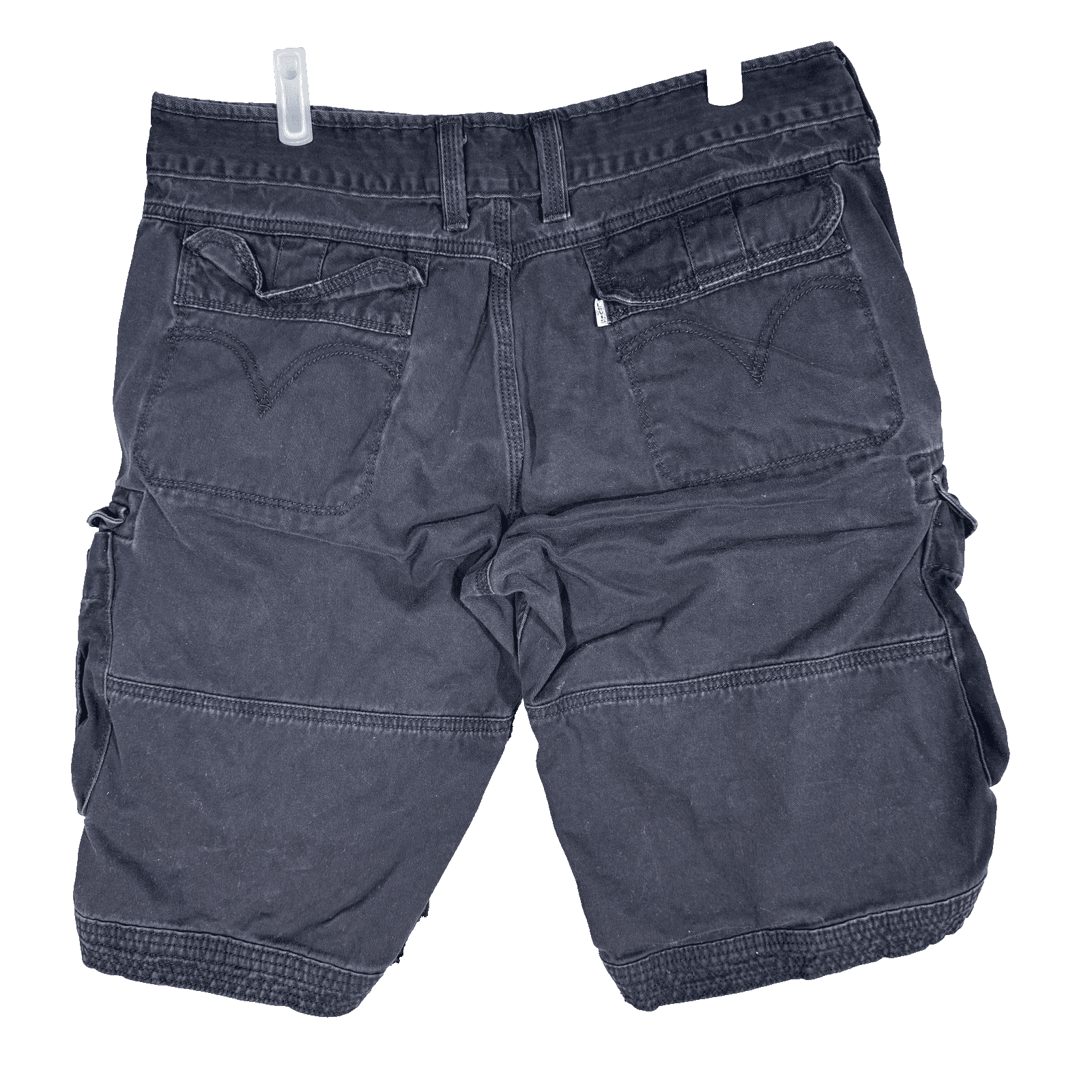 Levis Cargo Shorts Mens 34 Black 100% Cotton Multi Pocket Utility Casual - Thumbnail 2