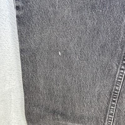 Vintage Levis 505 Jeans Mens 38x32 Black Denim Straight Fit Made USA 90s Pants - Thumbnail 3