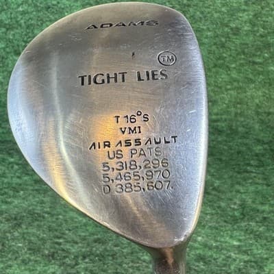 Vintage Adams Tight Lies Air Assault 4 Wood 16° Mens RH Graphite Black Fairway - Image 1