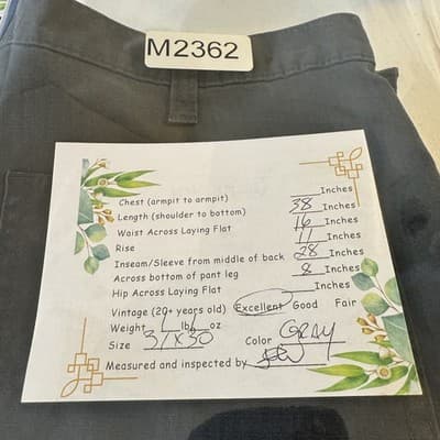 Carhartt Pants Mens 31x30 Gray Relaxed Fit Ripstop Utility Workwear Zip Pocket - Thumbnail 9