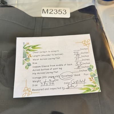 Carhartt Ripstop Pants Mens 38x34 Gray Relaxed Fit Workwear Utility Zip Pocket - Thumbnail 9