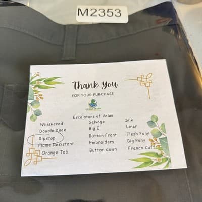 Carhartt Ripstop Pants Mens 38x34 Gray Relaxed Fit Workwear Utility Zip Pocket - Thumbnail 8