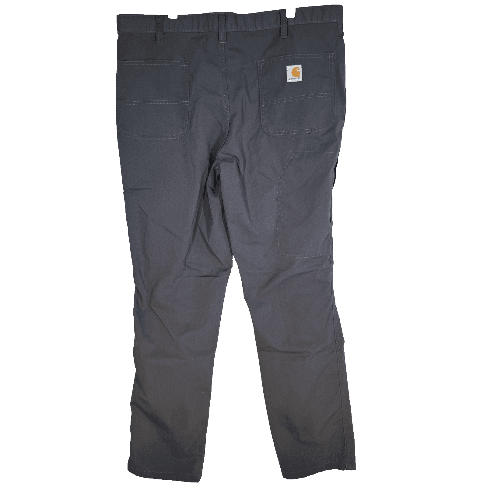 Carhartt Ripstop Pants Mens 38x34 Gray Relaxed Fit Workwear Utility Zip Pocket - Thumbnail 2