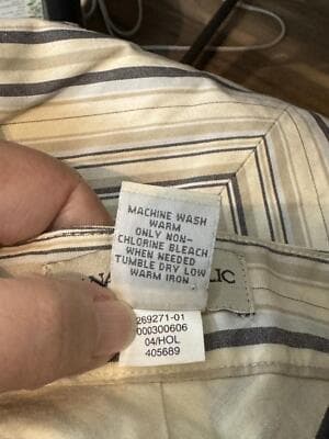 Banana Republic Tan Diagonal Striped A-Line 100% Cotton Tweed Skirt, Size 6 - Thumbnail 7