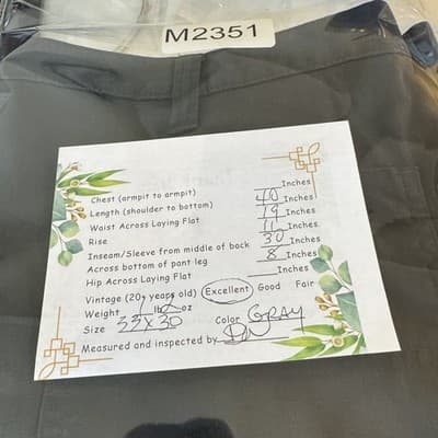 Carhartt Pants Mens 38x30 Gray Relaxed Fit Ripstop Workwear Utility Pockets Zip - Thumbnail 9