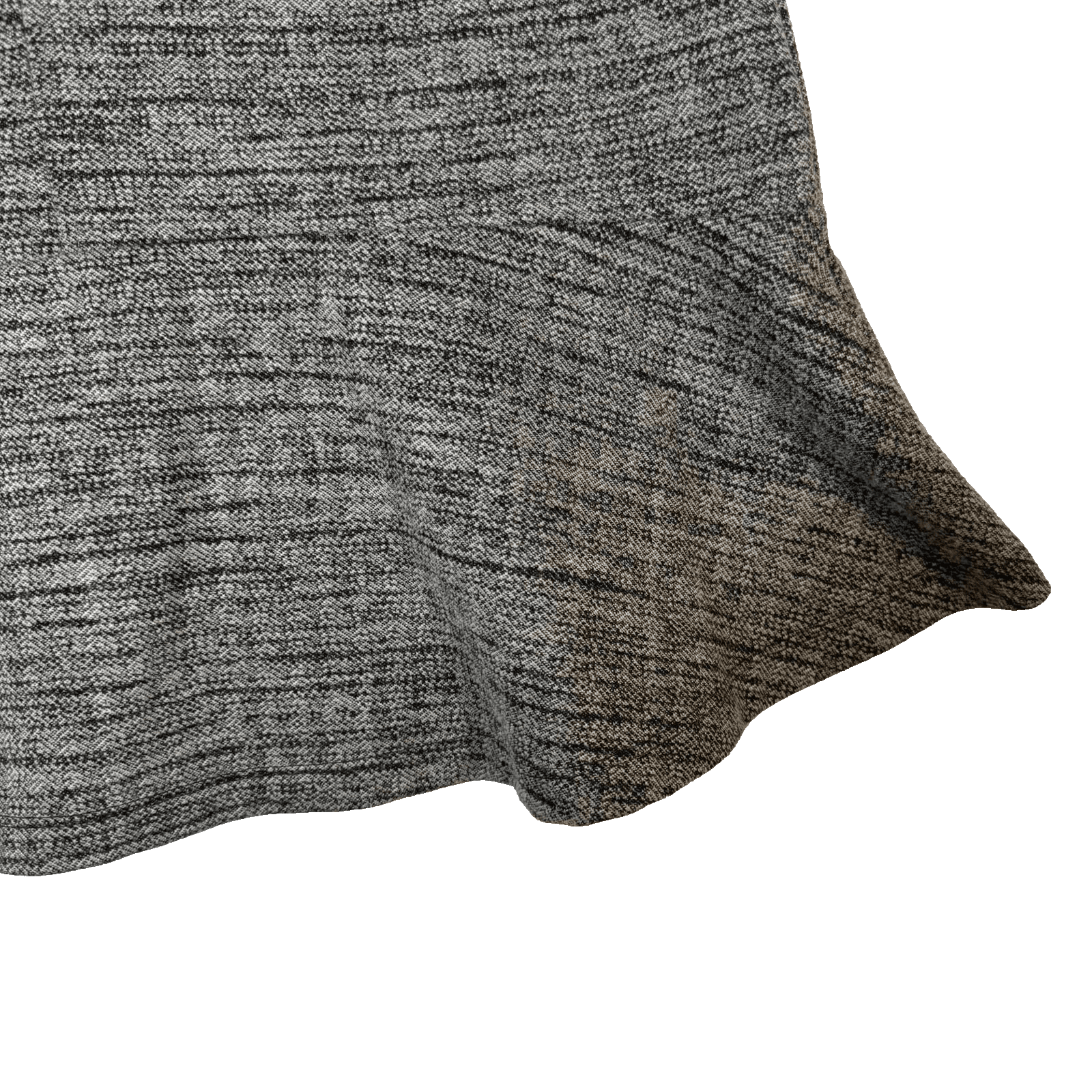 Banana Republic Gray Mini Skirt Size 0 – Ruffled Hem, Back Zipper W 157 - Thumbnail 5