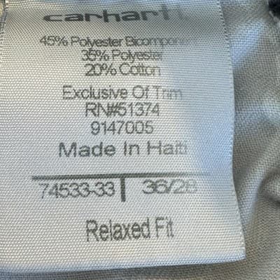 Carhartt Pants Mens 36x28 Gray Relaxed Fit Ripstop Outdoor Workwear Utility - Thumbnail 6