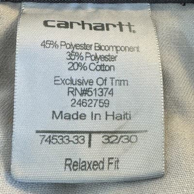 Carhartt Pants Mens 32x30 Gray Relaxed Fit Workwear Utility Lightweight Pockets - Thumbnail 6