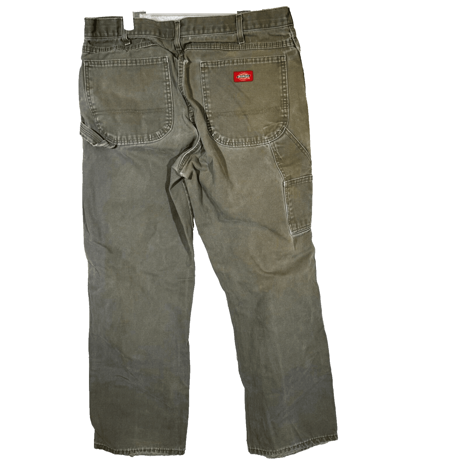 Dickies Carpenter Jeans Men’s 36x30 Green Denim Distressed Workwear Straight Leg - Thumbnail 2
