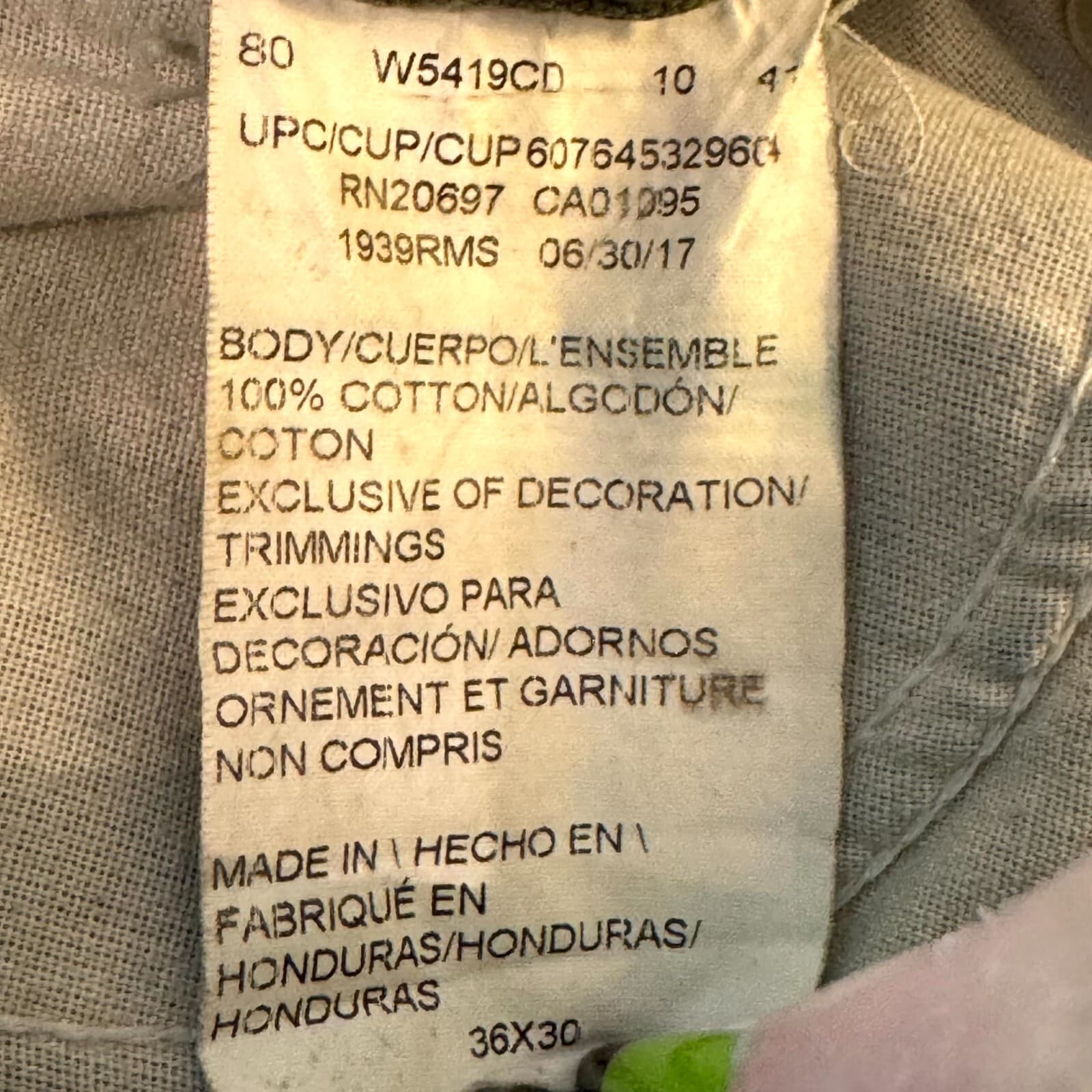 Dickies Carpenter Jeans Men’s 36x30 Green Denim Distressed Workwear Straight Leg - Thumbnail 13