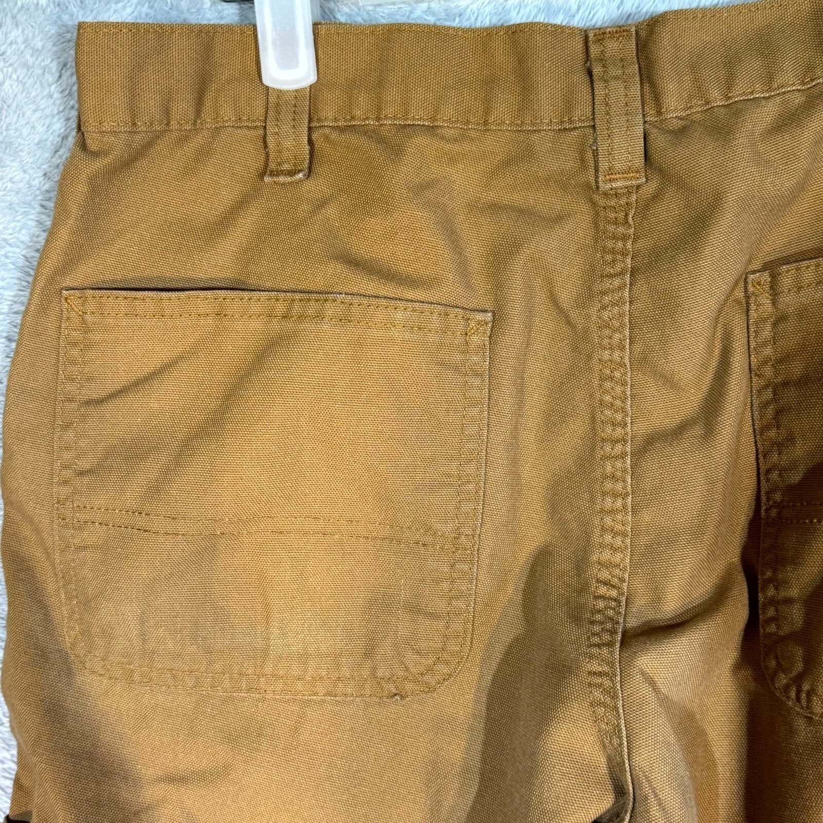 Carhartt Carpenter Pants Men’s 34x36 Brown Cotton Dungaree Fit Straight Leg - Thumbnail 8